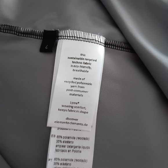 ELEMENTE CLEMENTE OSKA Recycled Fabric Black + Grey Print Cowl LIPA Tunic XL XXL - Picture 3 of 3